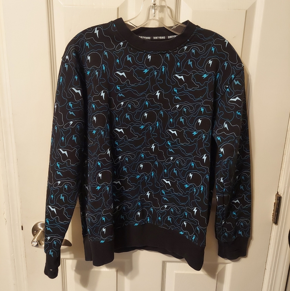 Dirtybird Lightning Camo Crewneck Sweater SzS